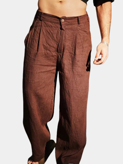 DARIO | WIDE LEG LINEN PANTS