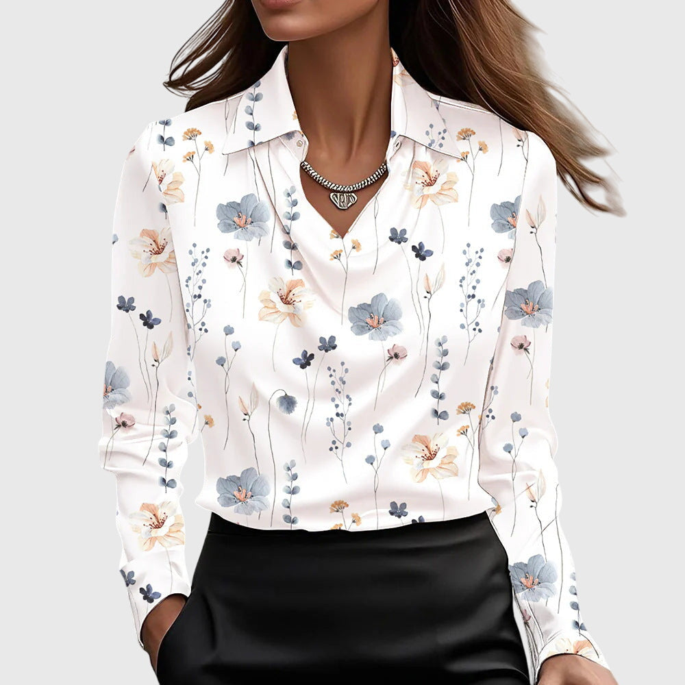Brooklyn – Elegant Blouse in Glossy Satin