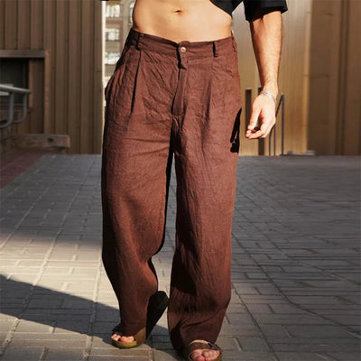DARIO | WIDE LEG LINEN PANTS
