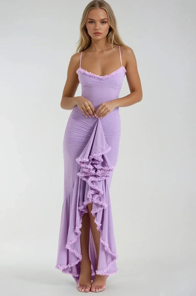 Clarissa™ | Yellow Mesh Maxi Dress