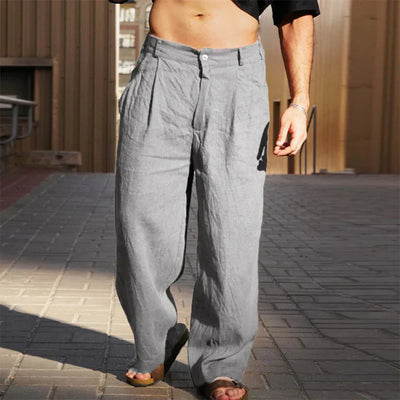 DARIO | WIDE LEG LINEN PANTS