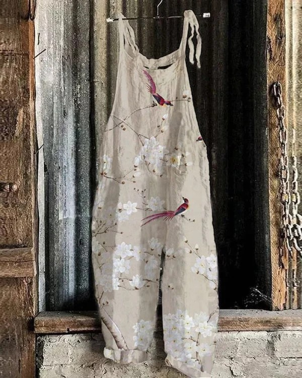 Solea | Lightweight artisan jumpsuit with spring print